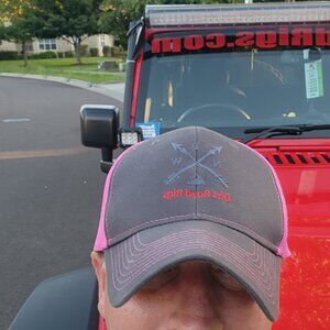 PNW Arrows In Gray Steel Gray/Neon Pink Snapback Trucker Hat